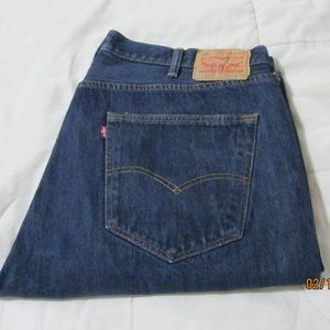 Levi's Original Fit Jeans 501 Button Fly 42X30 Blue